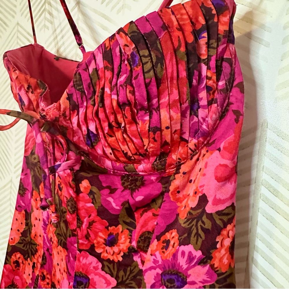 🔆 For Love And Lemons Pink Wendy Mini Dress - Picture 5 of 8